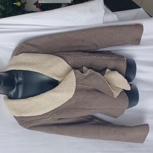 Au Lieu Suede jacket Sherpa size xlarge